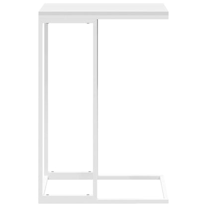 vidaXL Table d'appoint Blanc 40x30x59 cm Bois d'ingénierie