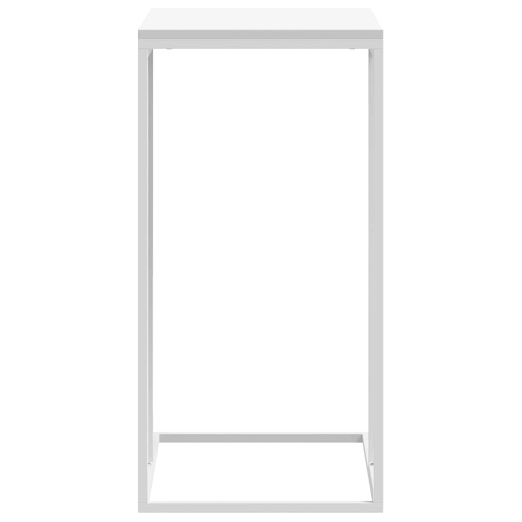 vidaXL Table d'appoint Blanc 40x30x59 cm Bois d'ingénierie
