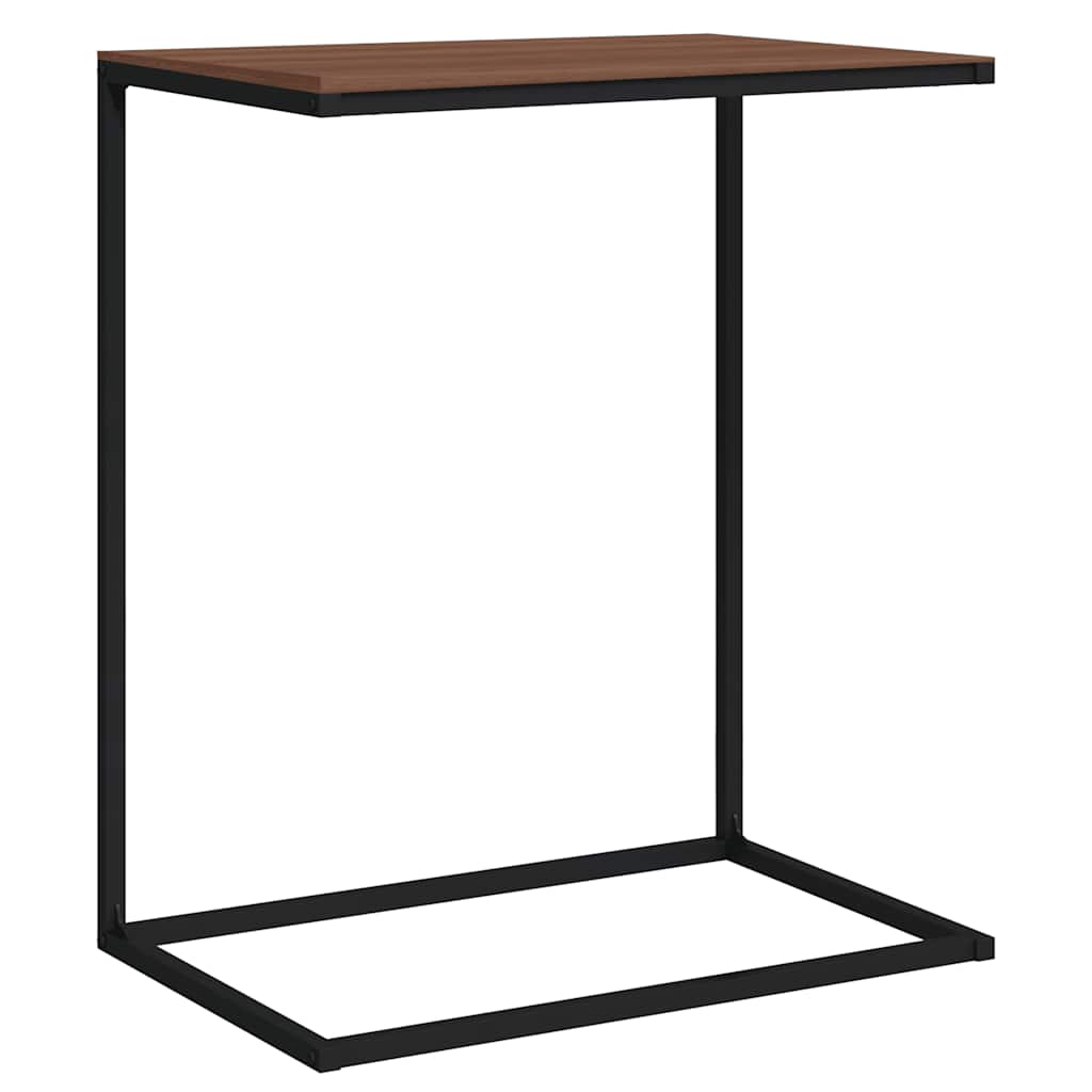 vidaXL Table d'appoint noir 55x35x66 cm, bois d'ingénierie