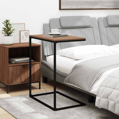 vidaXL Table d'appoint noir 55x35x66 cm, bois d'ingénierie