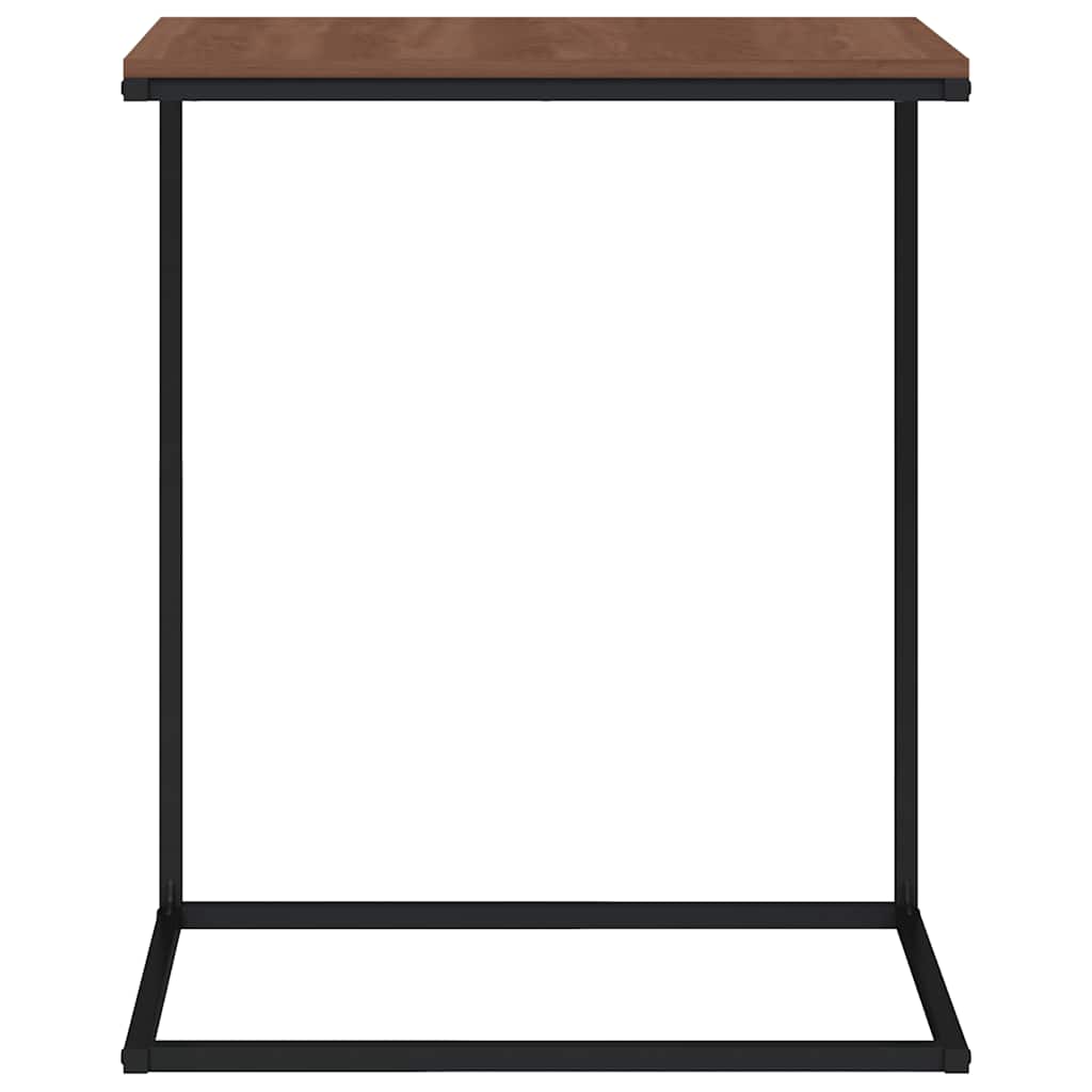 vidaXL Table d'appoint noir 55x35x66 cm, bois d'ingénierie