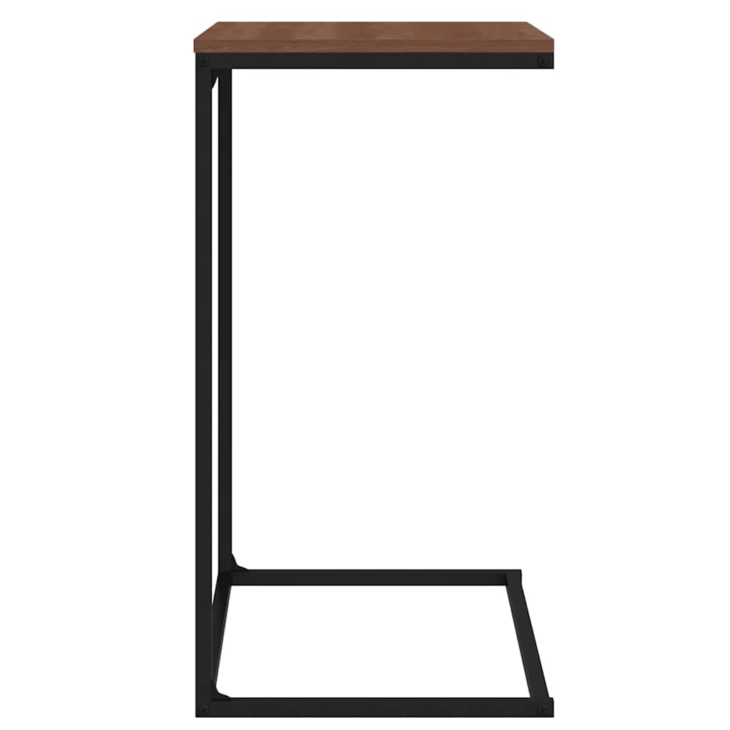 vidaXL Table d'appoint noir 55x35x66 cm, bois d'ingénierie