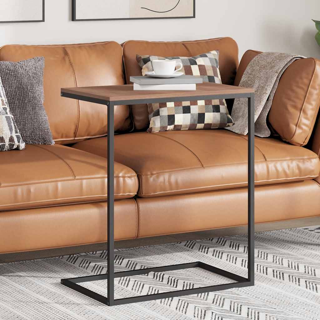 vidaXL Table d'appoint noir 55x35x66 cm, bois d'ingénierie