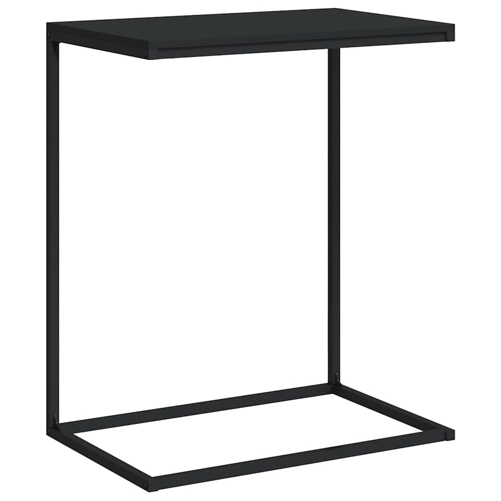 vidaXL Table d'appoint noir 55x35x66 cm Bois d'ingénierie