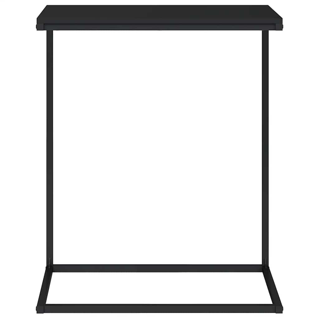vidaXL Table d'appoint noir 55x35x66 cm Bois d'ingénierie