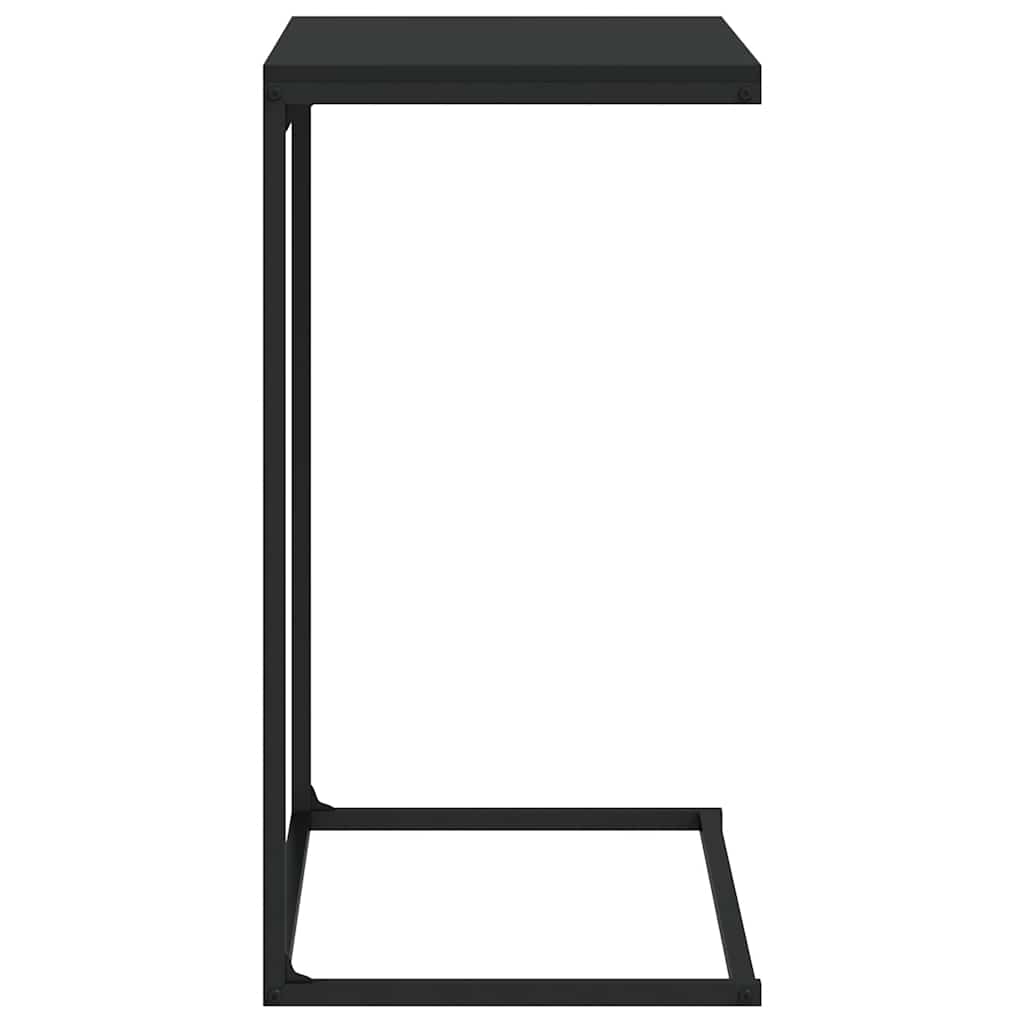 vidaXL Table d'appoint noir 55x35x66 cm Bois d'ingénierie