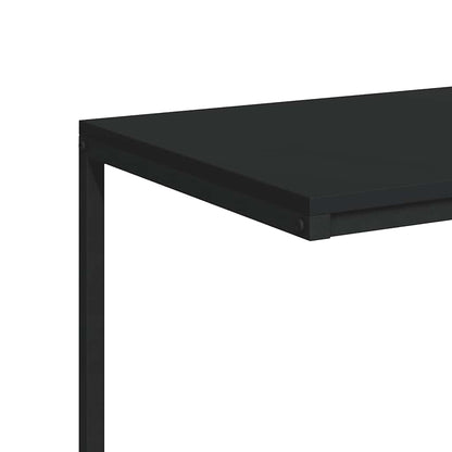 vidaXL Table d'appoint noir 55x35x66 cm Bois d'ingénierie
