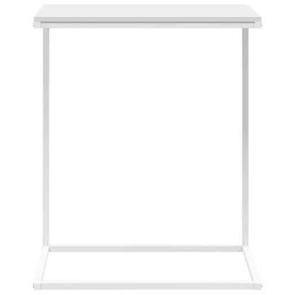 vidaXL Table d'appoint Blanche 55x35x66 cm Bois d'ingénierie