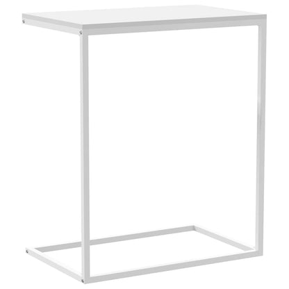 vidaXL Table d'appoint Blanche 55x35x66 cm Bois d'ingénierie
