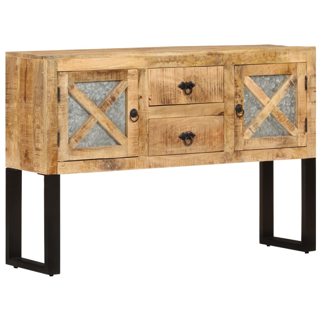 Sideboard 110x30x74 cm Raues Mangoholz