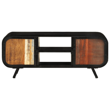 vidaXL Meuble TV 110x30x45 cm en bois de récupération massif