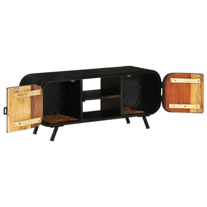 vidaXL Meuble TV 110x30x45 cm en bois de récupération massif