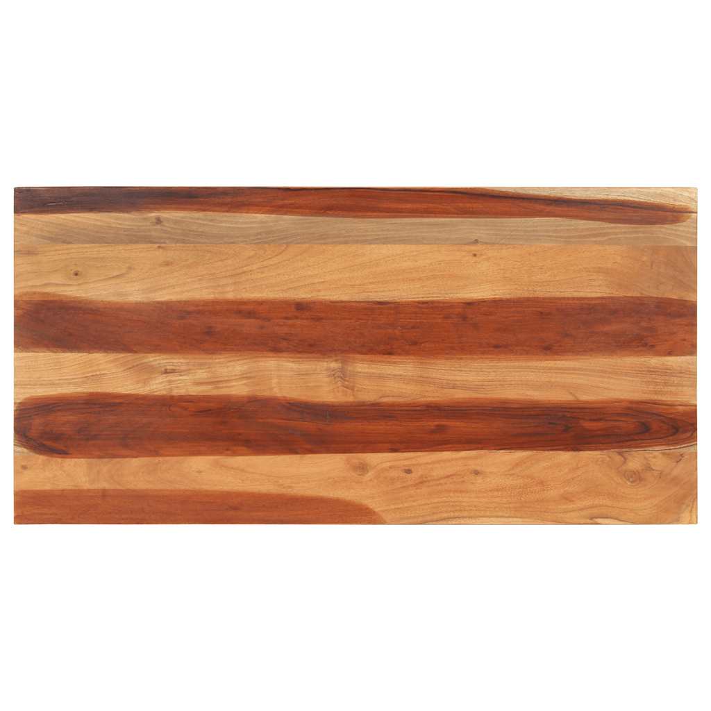 vidaXL Plateau de table 120x60x(2,5-2,7) cm Bois de Sesham massif