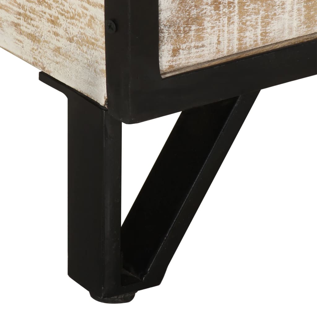 vidaXL TV-Schrank 110x30x41 cm Massivholz Akazie