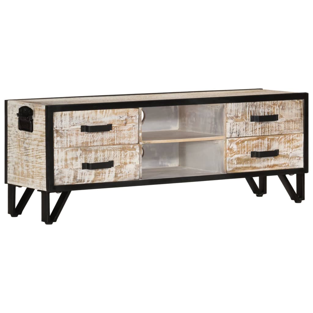 vidaXL TV-Schrank 110x30x41 cm Massivholz Akazie