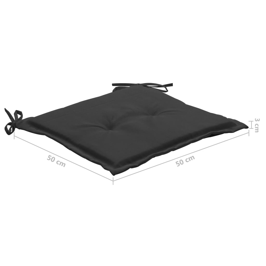 vidaXL Chaises de jardin avec coussins 6 pcs Bois d'acacia massif
