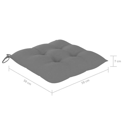 vidaXL Gartenstühle 4 Stk. mit Kissen Massivholz Akazie