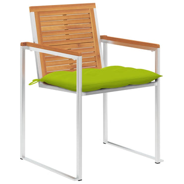vidaXL Gartenstühle 4 Stk. mit Kissen Massivholz Akazie