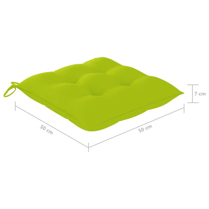 vidaXL Gartenstühle 4 Stk. mit Kissen Massivholz Akazie