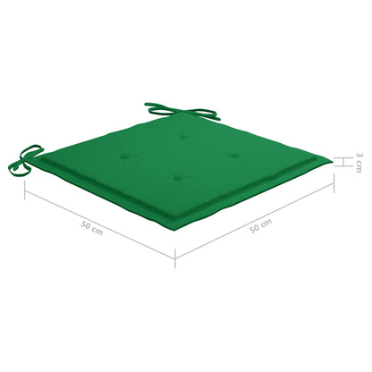 vidaXL Gartenstühle 6 Stk. mit Kissen Massivholz Akazie
