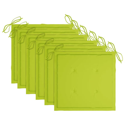 vidaXL Gartenstühle 6 Stk. mit Kissen Massivholz Akazie