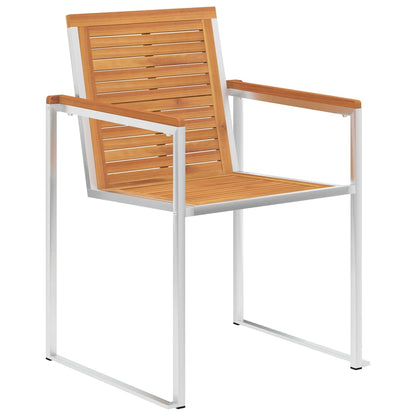 vidaXL Gartenstühle 6 Stk. mit Kissen Massivholz Akazie