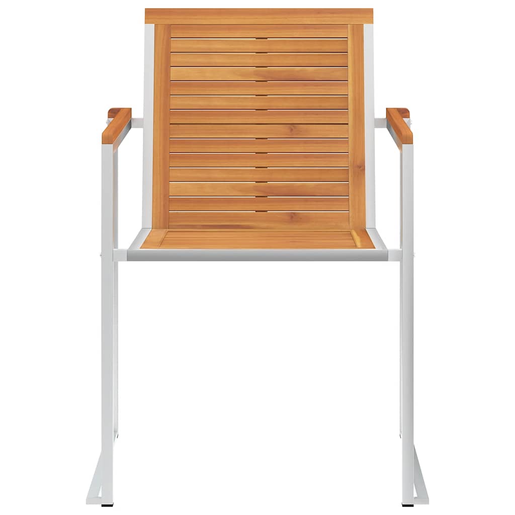 vidaXL Gartenstühle 8 Stk. mit Kissen Massivholz Akazie