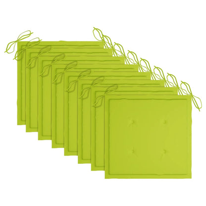 vidaXL Chaises de jardin 8 pcs avec coussins Bois d'acacia massif