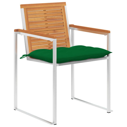vidaXL Gartenstühle 8 Stk. mit Kissen Massivholz Akazie