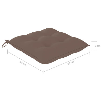 vidaXL Gartenstühle 8 Stk. mit Kissen Massivholz Akazie