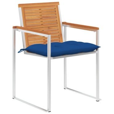 vidaXL Chaises de jardin 8 pcs avec coussins Bois d'acacia massif