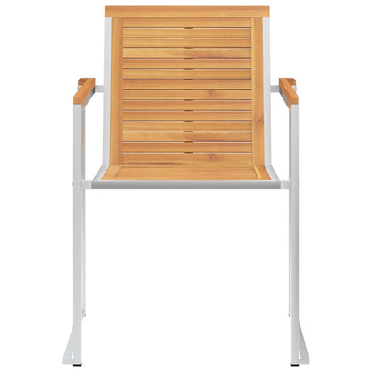 vidaXL 6 chaises de jardin avec coussins en bois de teck massif