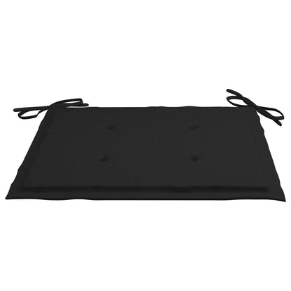 vidaXL Chaises de jardin 6 pcs avec coussins Bois de teck massif