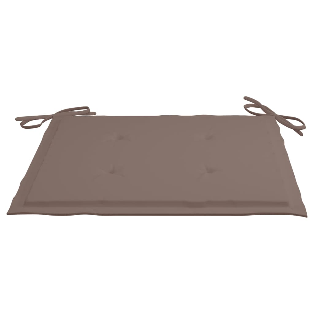 vidaXL Gartenstühle 6 Stk. mit Kissen Massivholz Teak