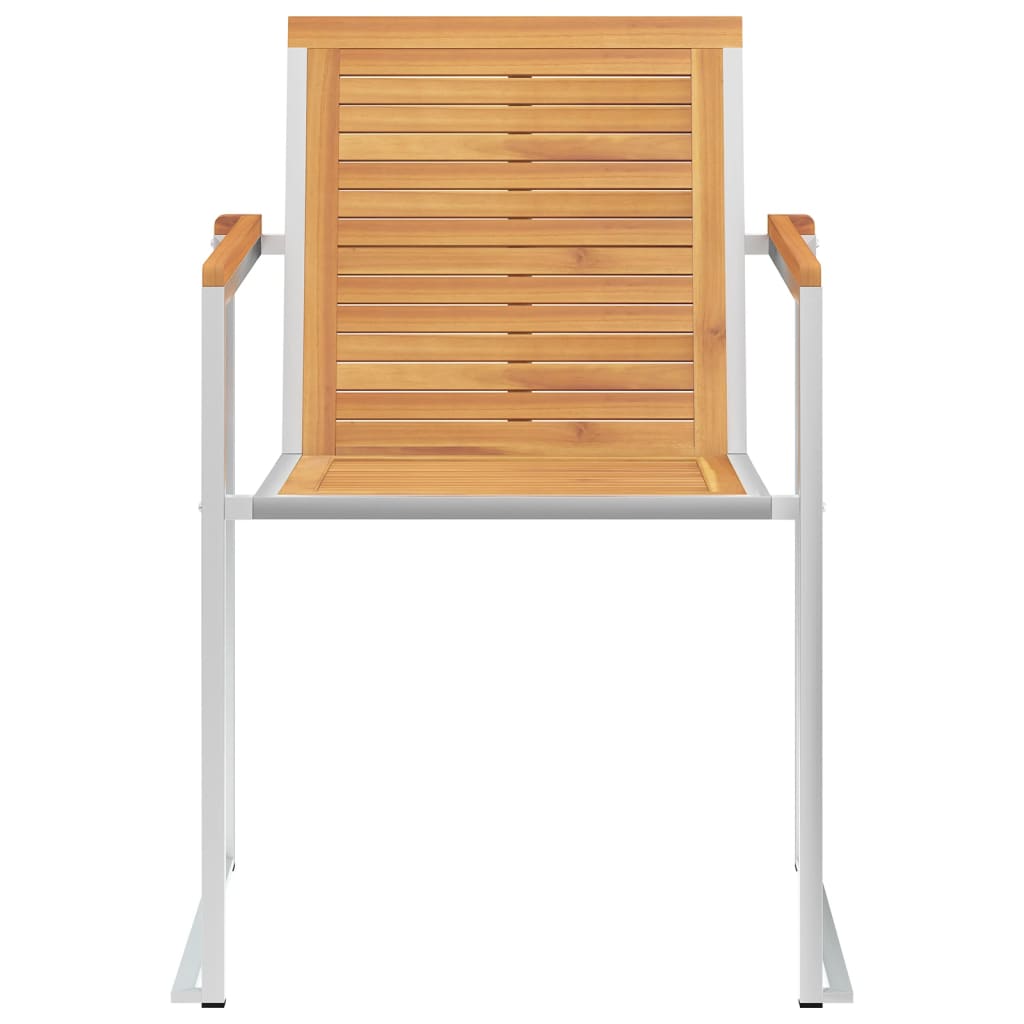 vidaXL Chaises de jardin 6 pcs avec coussins Bois de teck massif