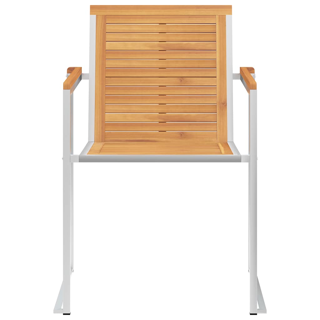 vidaXL Gartenstühle 8 Stk. mit Kissen Massivholz Teak