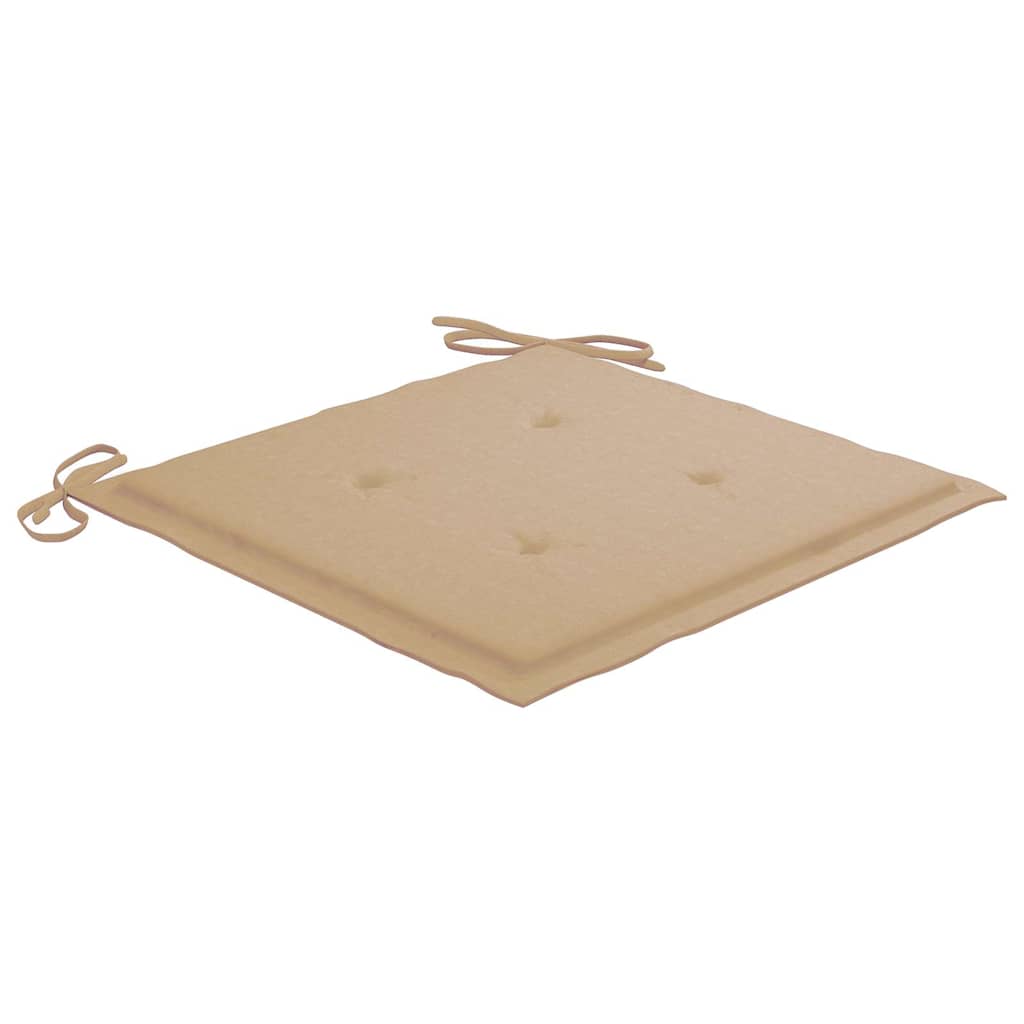 vidaXL Gartenstühle 8 Stk. mit Kissen Massivholz Teak
