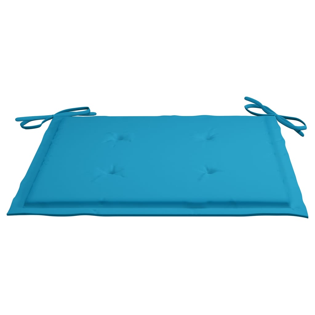 vidaXL Chaises de jardin 8 pcs avec coussins Bois de teck massif