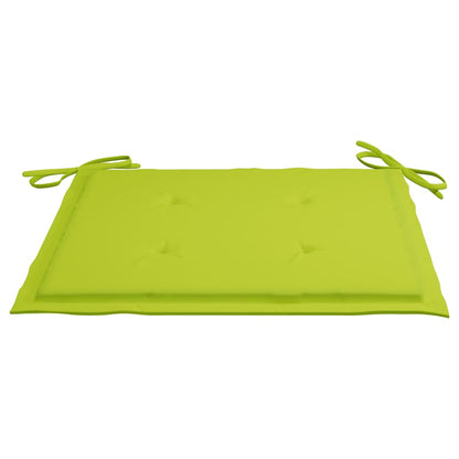 vidaXL Chaises de jardin 8 pcs avec coussins Bois de teck massif