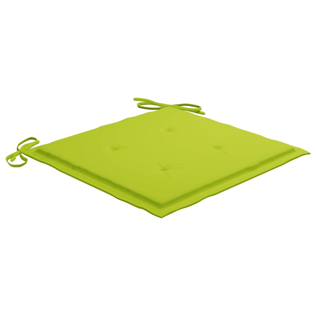 vidaXL Chaises de jardin 8 pcs avec coussins Bois de teck massif