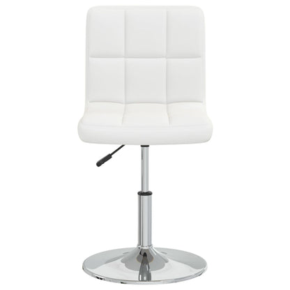 vidaXL Chaises de salle à manger 2 pcs Similicuir blanc