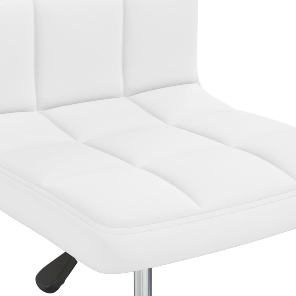 vidaXL Chaises de salle à manger 2 pcs Similicuir blanc