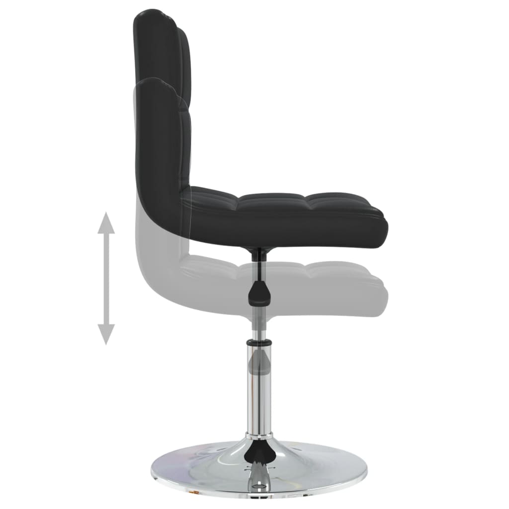 vidaXL Chaises de salle à manger 2 pcs Similicuir Noir