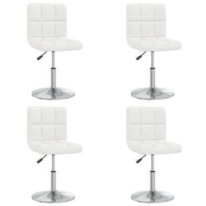 vidaXL Chaises de salle à manger 4 pcs Similicuir blanc