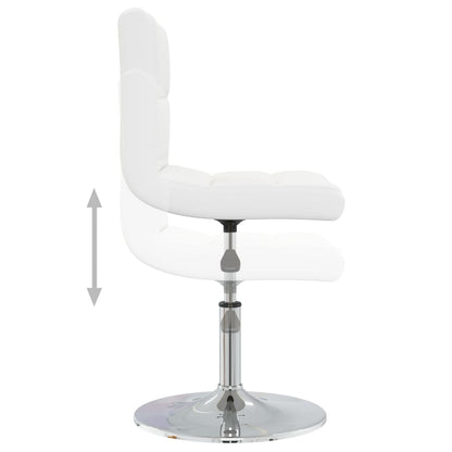 vidaXL Chaises de salle à manger 4 pcs Similicuir blanc