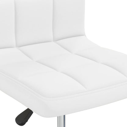 vidaXL Chaises de salle à manger 4 pcs Similicuir blanc
