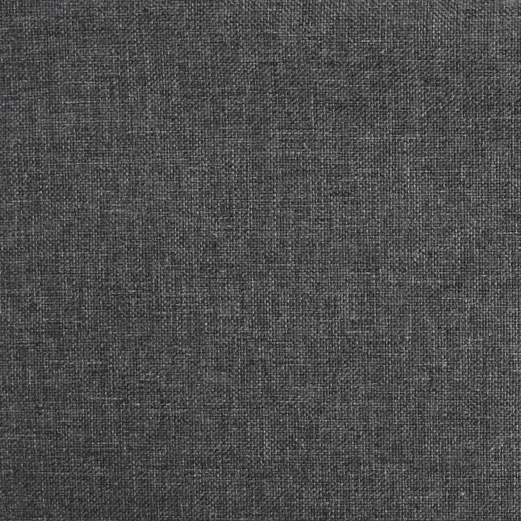vidaXL Chaises de salle à manger 2 pcs Pivotantes Gris foncé Tissu