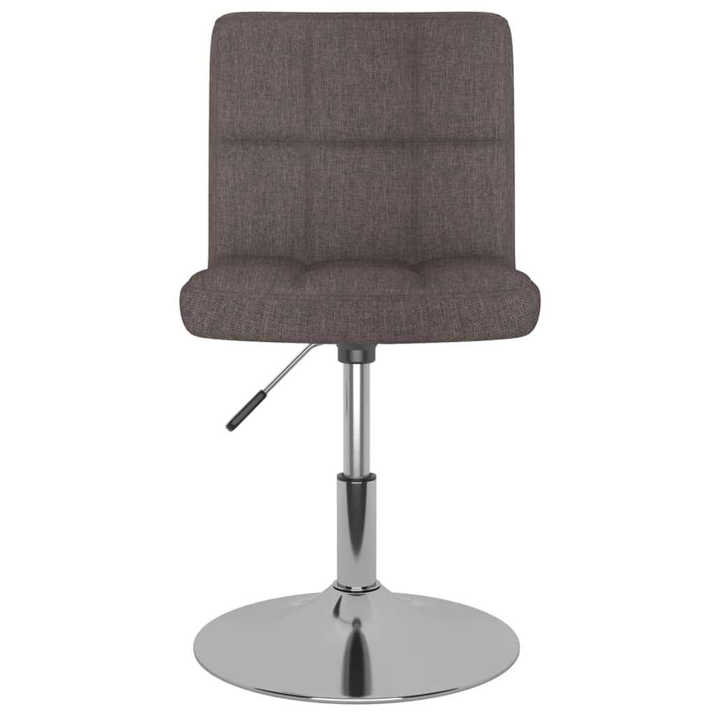 vidaXL Chaises de salle à manger pivotantes (2 pcs) en tissu taupe