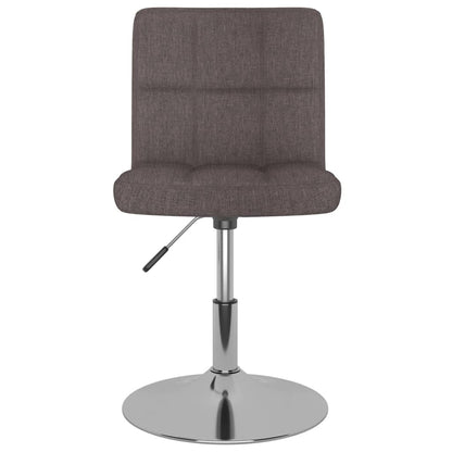 vidaXL Chaises de salle à manger pivotantes (2 pcs) en tissu taupe