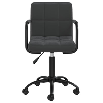 vidaXL Chaises de salle à manger pivotantes 2 pcs Noir Velours